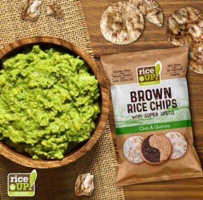 rice up brown rice chips 60gr chia quinoa 1
