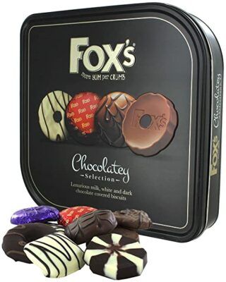 foxs chocolatey biscuit selection 365g