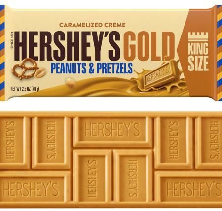 eng pl Hersheys Gold With Peanuts and Pretzels King Size