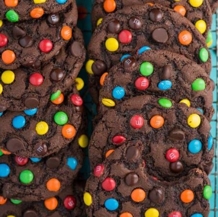 Double Chocolate Mini MM Cookies