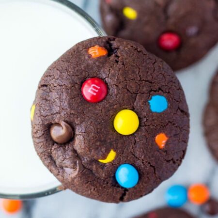 MM Double Chocolate Cookies