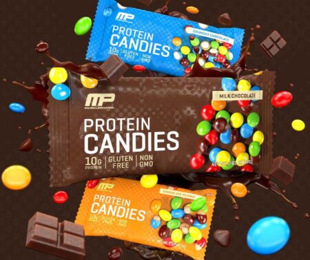 musclepharm protein candies crunchy and peanut butter