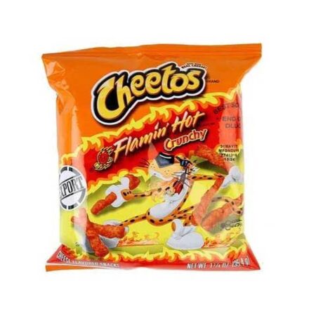 cheetos flaming hot crunchy g