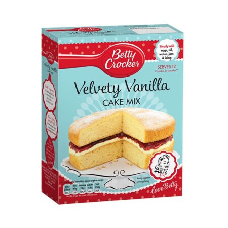 betty crocker velvety vanilla cake mix