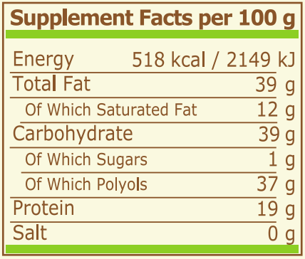 pure nutrition usa protein cream merenda white chocolate pistachio supplement facts
