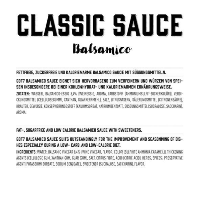 got7 classic sauce 350 ml 6er pack box balsamico 3 facts 2