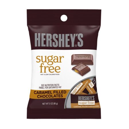 hersheys sugar free caramel filled chocolates oz g
