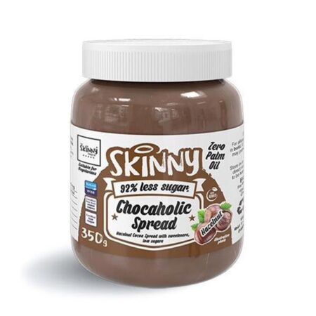 skinny notguilty low sugar chocaholic chocolate hazelnut flavoured spread g