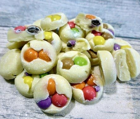 smarties buttons white chocolate g