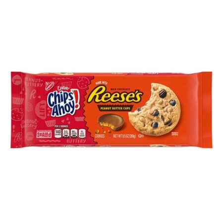 chips ahoy chewy made with reeses milk chocolate peanut butter cups g
