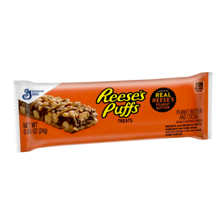 reeses puffs treats cereal bar  oz g