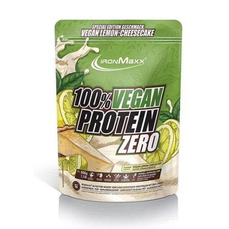 ironmaxx  vegan protein zero gr vegan lemon sheesecake