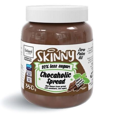 skinny notguilty low sugar chocaholic chocolate mint flavoured spread g