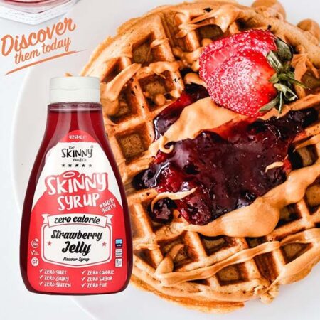 strawberry jelly zero notguilty calorie sugar free skinny syrup the skinny food co ml