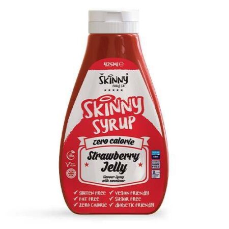 strawberry jelly zero notguilty calorie sugar free skinny syrup the skinny food co ml