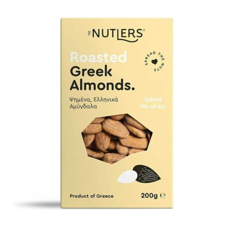 The Nutlers Roasted Greek Almonds Ψημένα Ελληνικά Αμύγδαλα Με Αλάτι γρ