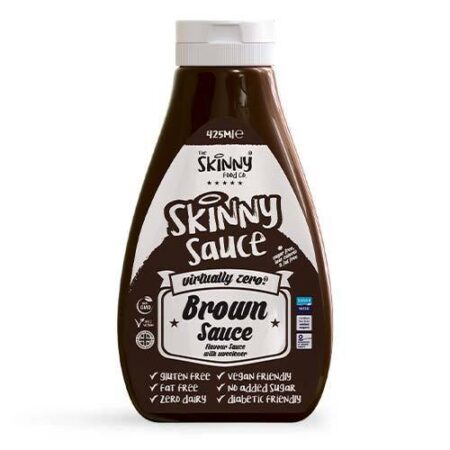 brown notguilty virtually zero sugar free sauce the skinny food co ml