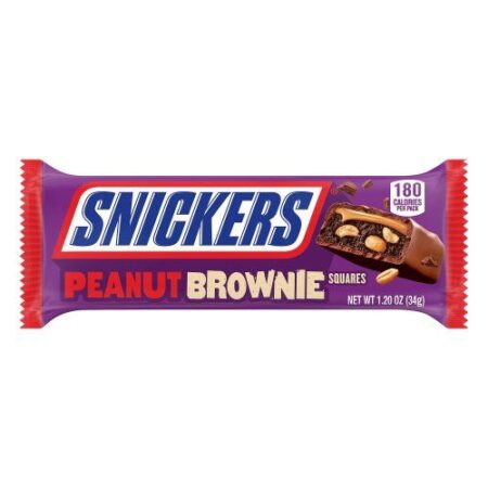 snickers peanut brownie squares g