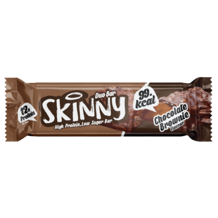 Chocolate Brownie g Single Duo Bars Skinny Foods Co Low Calorie Protein Bars