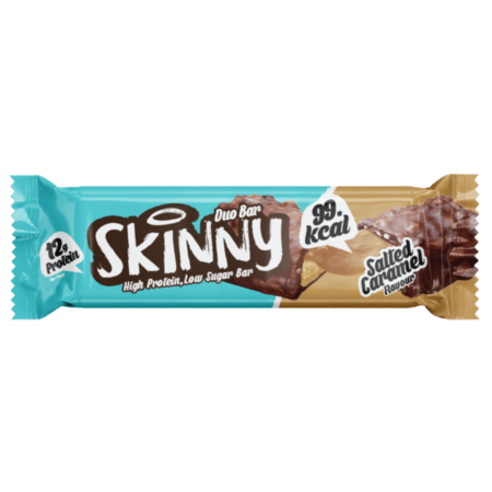 Salted Caramel g Single Duo Bars Skinny Foods Co Low Calorie Protein Bars