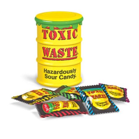 Toxic waste yellow drum