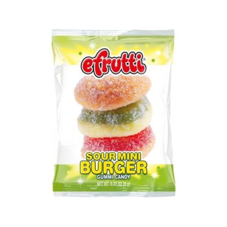 efrutti gummi sour mini burger