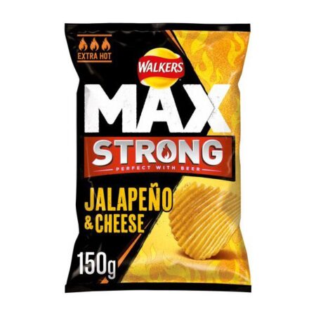 Walkers Max Strong Potato Chips JALAPENO CHEESE