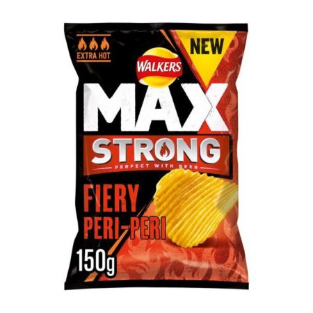 Walkers Max Strong Potato Chips peri peri