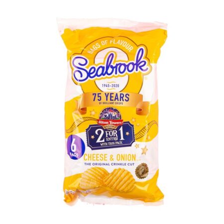 new seabrook crisps multipack pk cheese amp onion