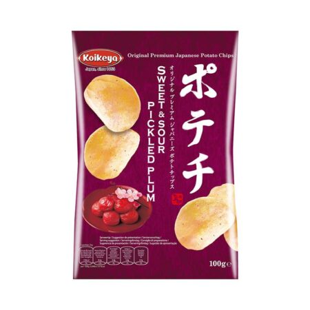 Koikeya chips sweet sour pivkled plum