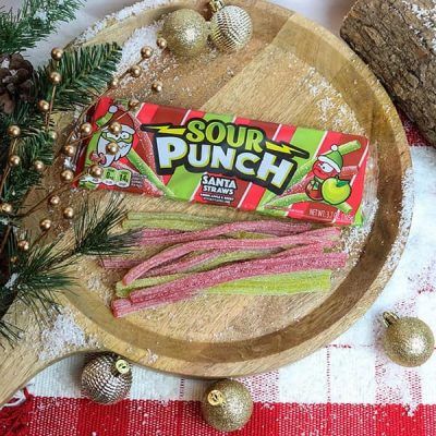 Sour Punch Santa Straws77789