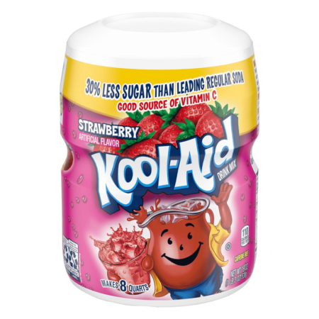 kool aid strawberry drink mix tub g