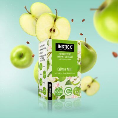 Instick Instant Green Apple Sugar Free Drink Powder456