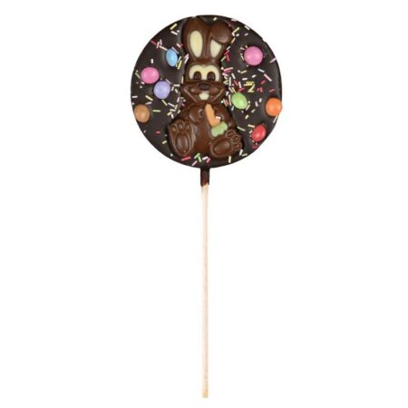 dark chocolate lollipop easter edition