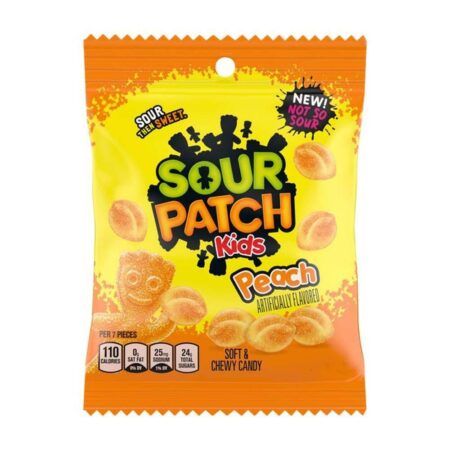 sour patch kids peach peg bag