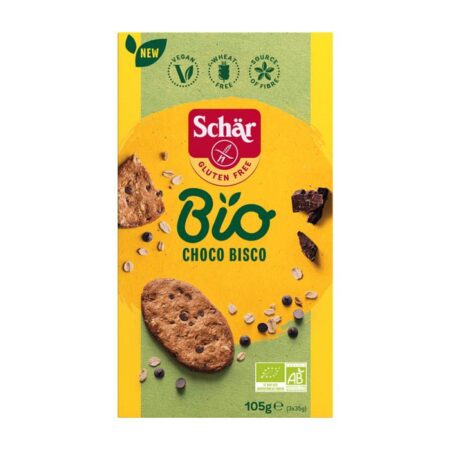 Schar Bio Choco Bisco Baked With Oats And Chocolateπφπ