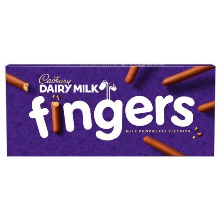 cadbury milk chocolate fingers g