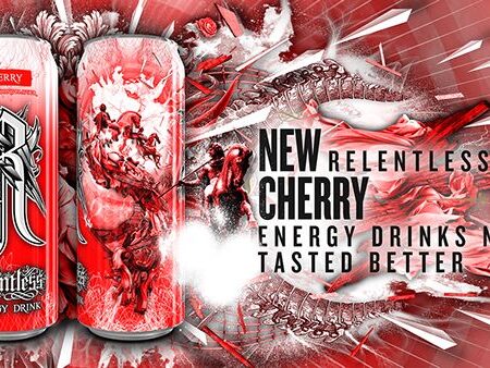 Relentless Energy Drink Cherry