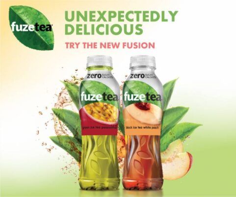 Fuze Tea Green Passion Fruit No Sugar5587