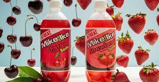 Mike and Ike Strawberry Flavored Soda 5547 Mike and Ike Strawberry Flavored Soda 5547