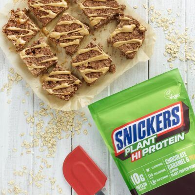 Snickers Hi Protein Chocolate Caramel Peanut Plant Protein Powder5578