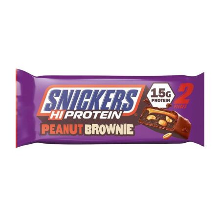 Snickers Hi Protein Peanut Brownie Barpfp