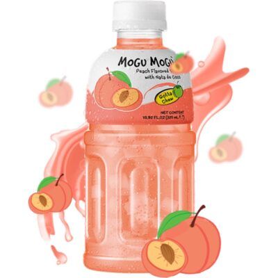 Mogu Mogu Peach Nata De Coco Flavoured Drink665