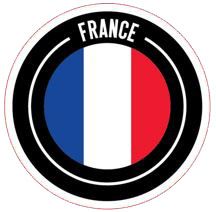 FRANCE FLAG LABEL