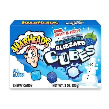 Warheads Blue Raspberry Cubes gr