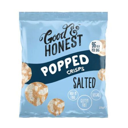 Good Honest Popped Crisps Salted 23g Good & Honest Popped Crisps Salted 23g