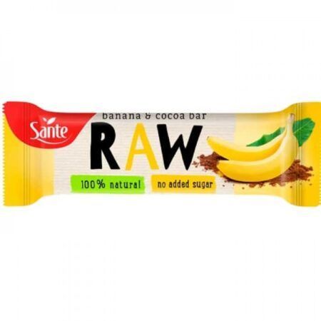 Sante Raw Banana cocoa bar 1