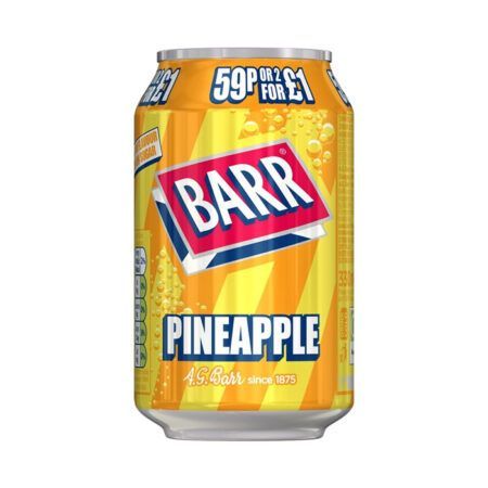 barr pineapple 330ml barr pineapple 330ml