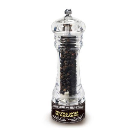 black Malabar pepper mini mill