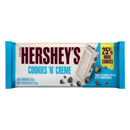 hersheys cookies n cream bar 90gr